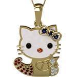 آویز ماه آبان کودکانه با نگین الماس تراش برلیان، انیکس، یاقوت قرمز، کبود و سیترین مدل: zpdf1041