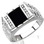 مدل انگشتر طلا و جواهر با نگین انیکس و الماس تراش برلیان : مدل rgm1501