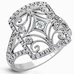 مدل انگشتر برلیان زنانه با طلای سفید 18 عیار: مدل wrdf2114