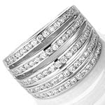 مدل انگشتر برلیان زنانه با طلای سفید 18 عیار: مدل wrdf2117