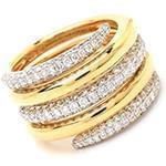 مدل انگشتر طلای زنانه با نگین الماس تراش برلیان: مدل wrdf2118