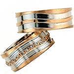 حلقه ست طلای عروس با نگین الماس تراش برلیان مدل: srd1425