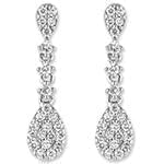 گوشواره طلا و جواهر با نگین الماس تراش برلیان مدل: ebf2130