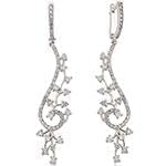 گوشواره طلا و جواهر با نگین الماس تراش برلیان مدل: ebf2147