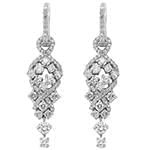 گوشواره طلا و جواهر با نگین الماس تراش برلیان مدل: ebf2149