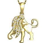 آویز ماه مرداد طلا و جواهر با نگین الماس تراش برلیان مدل: zpdf1020