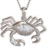 آویز ماه تیر طلا سفید و جواهر با نگین الماس تراش برلیان مدل: zpdf1033