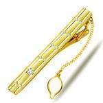 گیره کروات طلا و جواهر با نگین الماس تراش برلیان مدل :cgm1065