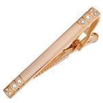 گیره کروات طلای رزگلد با نگین الماس تراش برلیان مدل :cgm1071