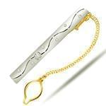 گیره کروات طلا با نگین الماس تراش برلیان مدل :cgm1074