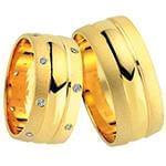 حلقه ست طلای عروس با نگین الماس تراش برلیان مدل: srd1431