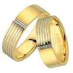 حلقه ست طلای عروس با نگین الماس تراش برلیان مدل: srd1433