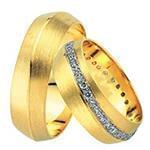 حلقه ست طلای عروس با نگین الماس تراش برلیان مدل: srd1437