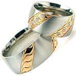 حلقه ست طلای عروس با نگین الماس تراش برلیان مدل: srd1441