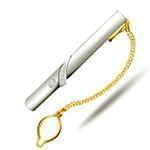 گیره کروات مردانه طلا با نگین الماس تراش برلیان مدل :cgm1075 