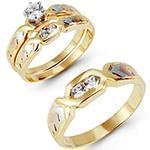 حلقه، پشت حلقه و حلقه مردانه ست با نگین الماس تراش برلیان مدل: srd1461