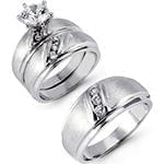 حلقه، پشت حلقه و حلقه مردانه ست با نگین الماس تراش برلیان مدل: srd1462