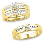 حلقه، پشت حلقه و حلقه مردانه ست با نگین الماس تراش برلیان مدل: srd1471