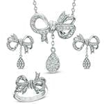 نیم ست طلا و جواهر با نگین الماس تراش برلیان: مدل hdset2083