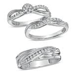 حلقه فلاور، پشت حلقه و حلقه مردانه ست با نگین الماس تراش برلیان مدل: srd1484