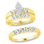 حلقه، پشت حلقه و حلقه مردانه ست با نگین الماس تراش برلیان طرح مارکیز مدل: srd1485