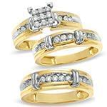 حلقه، پشت حلقه و حلقه مردانه ست با نگین الماس تراش برلیان مدل: srd1487