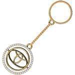 جاسوئیچی طلا و جواهر با نگین برلیان طرح تویوتا (Toyota): مدل kgd1033