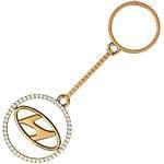 جاسوئیچی طلا و جواهر با نگین برلیان طرح هیوندای (Hyundai): مدل kgd1035