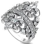 حلقه ازدواج طرح تاج جواهر با نگین الماس تراش برلیان مدل : eng2223