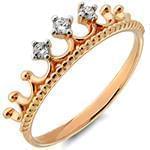 حلقه ازدواج طرح تاج جواهر با نگین الماس تراش برلیان مدل : eng2225