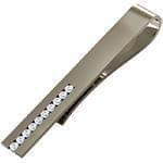 گیره کروات طلای سفید با نگین الماس تراش برلیان مدل :cgm1135