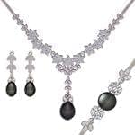 مدل سرویس طلا و جواهر با نگین مروارید و برلیان : مدل bset2242