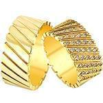 حلقه ازدواج ست طلا زرد با نگین الماس تراش برلیان مدل: srd1564 