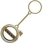 جاسوئیچی طلا و جواهر با نگین برلیان طرح ولوو (volvo): مدل kgd1037