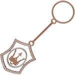 جاسوئیچی طلا و جواهر با نگین برلیان طرح مازراتی (Maserati): مدل kgd1046