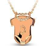 طلا نوزادی و کودکانه با نگین برلیان طرح بادی نوزادی مدل: pgb2119