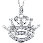 طلا نوزادی و کودکانه با نگین برلیان طرح تاج مدل: pgb2121