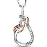 پلاک طلای رزگلد و سفید با نگین الماس تراش برلیان: مدل pdb2245