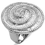 مدل انگشتر زنانه طلای سفید با نگین الماس تراش برلیان و باگت: مدل wrdf2135