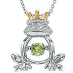 پلاک طلا نوزادی و کودکانه با نگین برلیان و زبرجد طرح قورباغه مدل: pgb2127