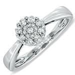 حلقه نامزدی فلاور جواهر با نگین الماس تراش برلیان مدل : eng2238