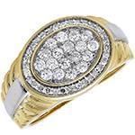 مدل انگشتر رولکسی جواهر با رکاب طلای زرد و سفید با نگین برلیان: مدل rgm1529