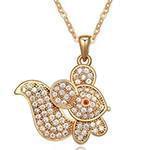 آویز کودکانه طلای زرد با نگین الماس تراش برلیان طرح سنجاب مدل: pgb2160 