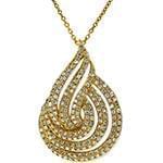 پلاک طلای زرد با نگین الماس تراش برلیان: مدل pdb2268