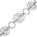 دستبند الماس تراش برلیان با طلای سفید مدل: bgd2067 