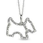 پلاک کودکانه طلای سفید با نگین الماس تراش برلیان طرح هاپو مدل: pgb2197 