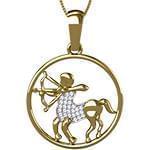 آویز ماه تولد آذر با نگین الماس تراش برلیان مدل: zpdf1052