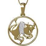 پلاک ماه تولد اردیبهشت با نگین الماس تراش برلیان مدل: zpdf1059 