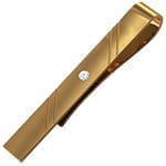 گیره کروات طلای زرد با نگین الماس تراش برلیان مدل :cgm1146 