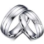 حلقه ازدواج ست طلای سفید با نگین الماس تراش برلیان مدل: srd1629